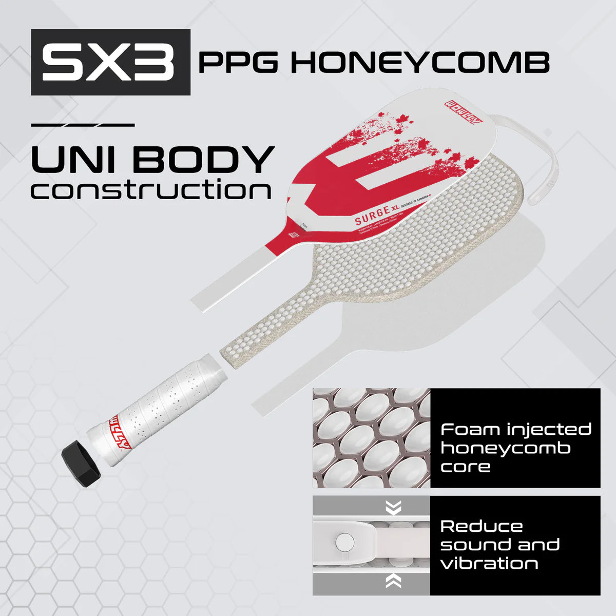 Wowlly Surge XL (Canada/USA) Pickleball Paddle