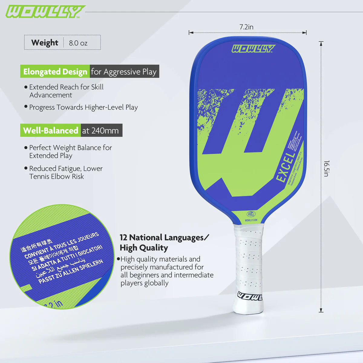 Wowlly Excel Pickleball Paddle