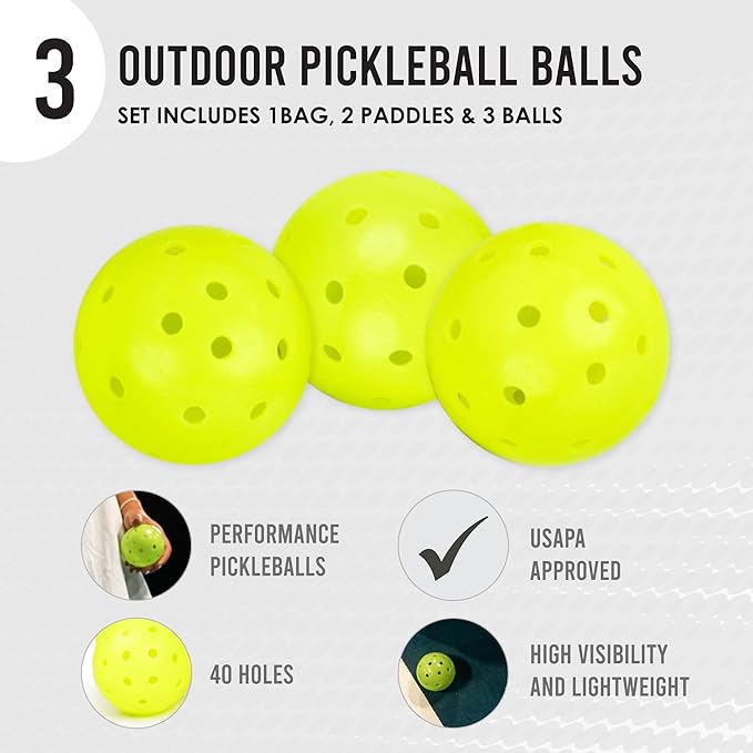 HOLBROOK Rove 2 Pickleball Paddles Set