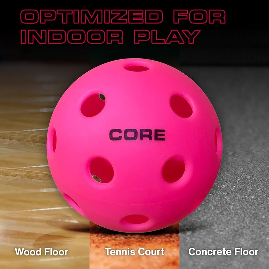 CORE Pickleball Indoor Balls - Breast Cancer Awareness Limited Edition