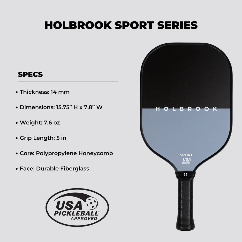 HOLBROOK Sport - MIDNIGHT Pickleball Paddle for beginners