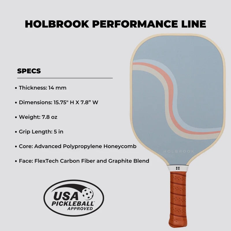 HOLBROOK Performance REWIND Pickleball Paddle 14mm | Hybrid Power, Control