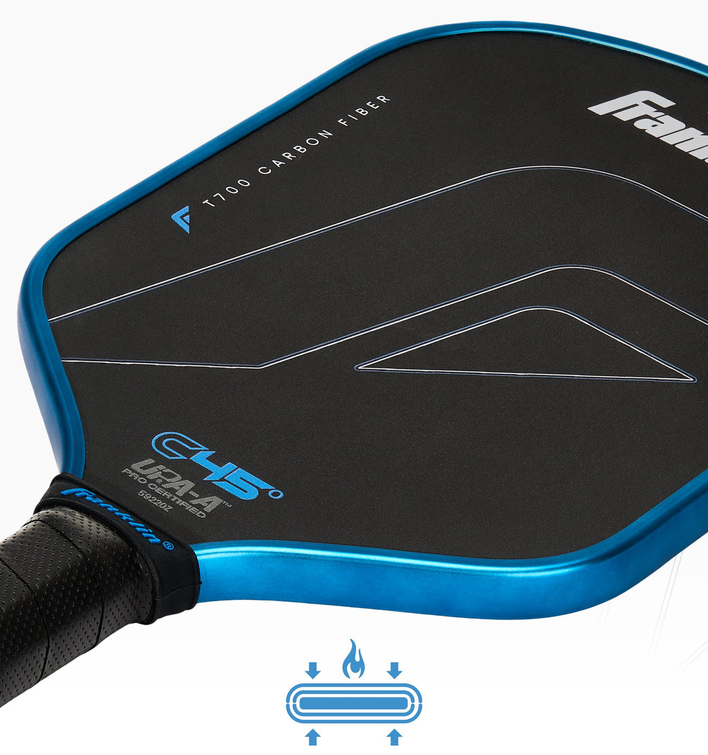 FRANKLIN C45 Carbon 45° Hybrid 14mm Pickleball Paddle