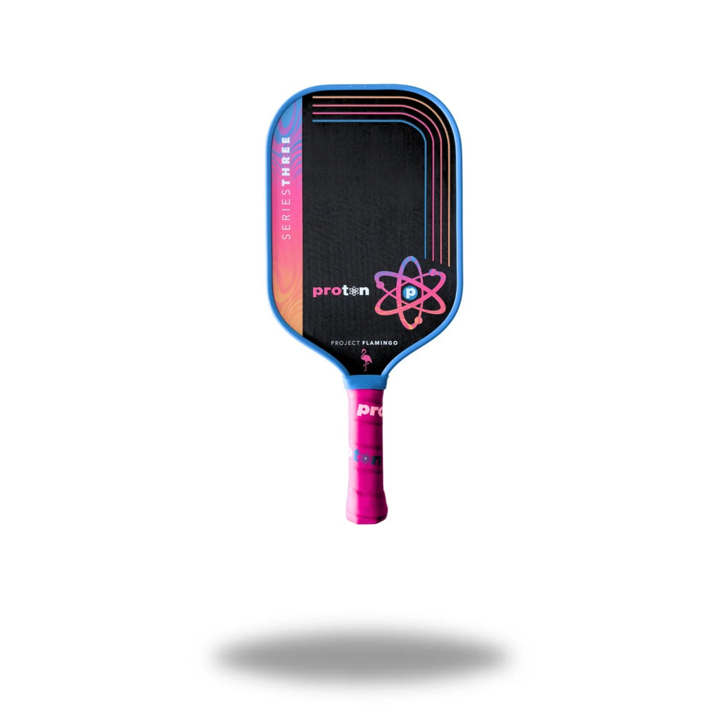 PROTON Series Three Pickleball Paddle, Project Flamingo - Blue