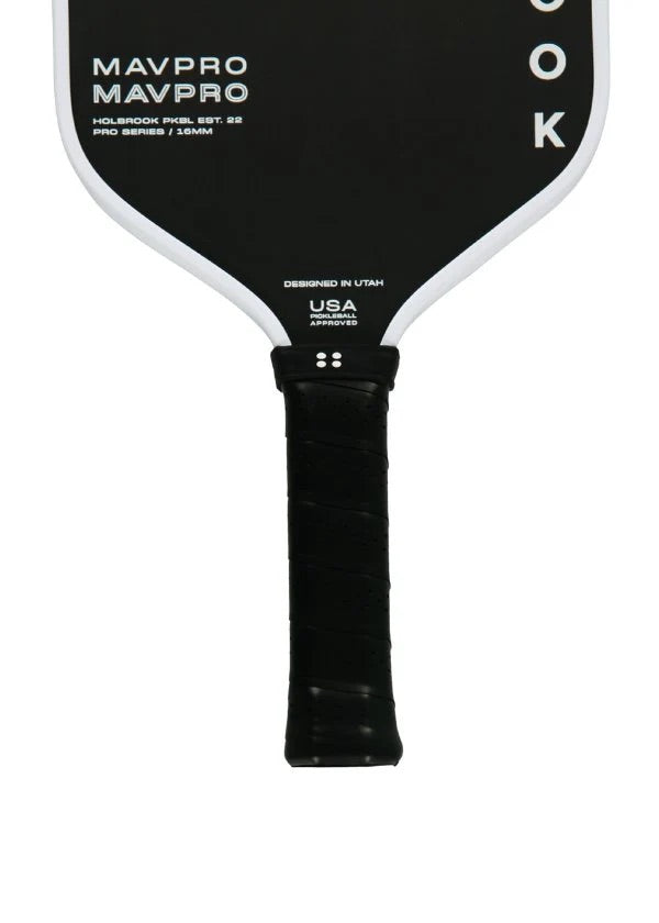HOLBROOK Mav Pro 16mm 2.0 Pickleball Paddle | Carbon Fibre, USAPA Approved