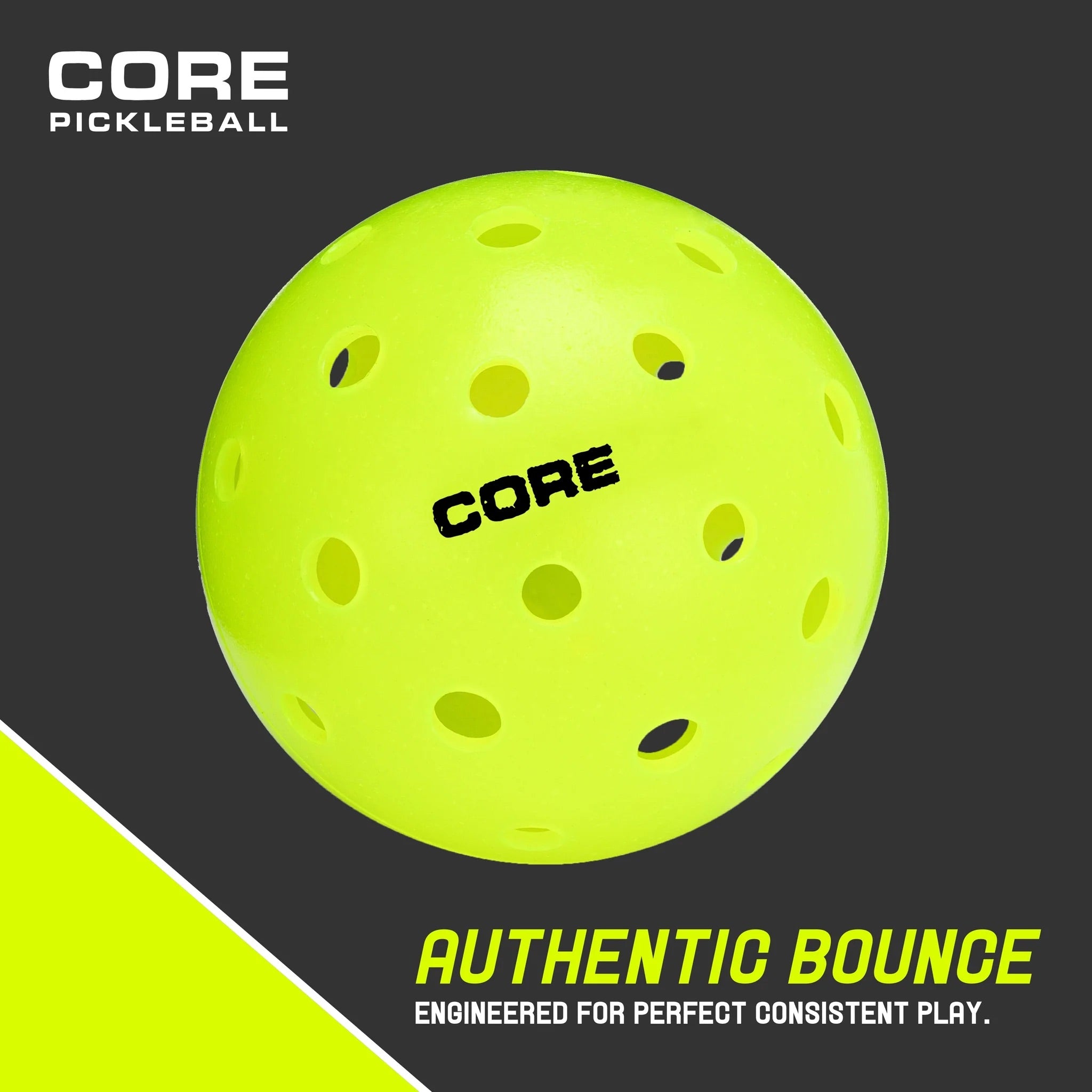 CORE Outdoor 40-hole Pickleball balls