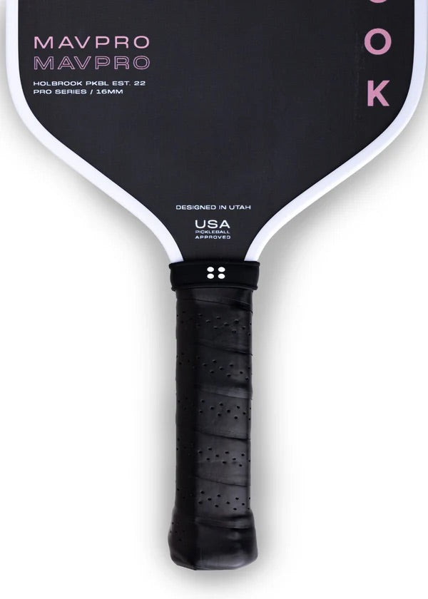 HOLBROOK Mav Pro 16mm 2.0 Pickleball Paddle | Carbon Fibre, USAPA Approved