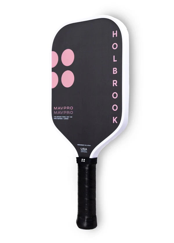 HOLBROOK Mav Pro 16mm 2.0 Pickleball Paddle | Carbon Fibre, USAPA Approved