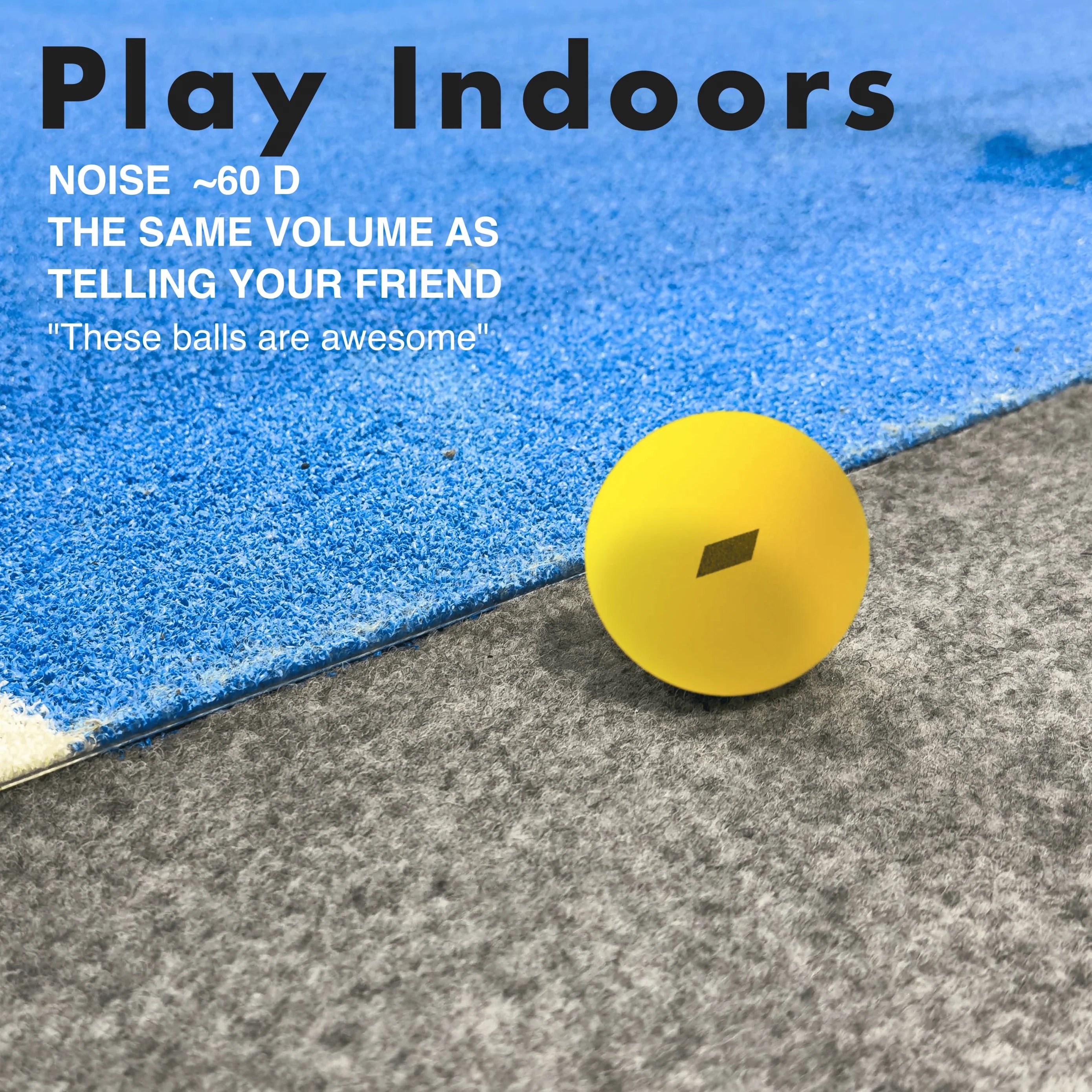 CORE Stealth Foam Pickleball balls - Pack of 3 | Quiet, Durable