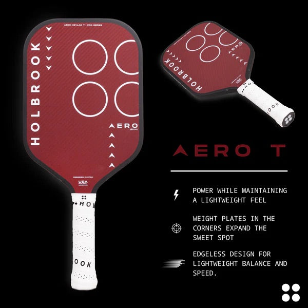 HOLBROOK Kevlar Pro Aero T 16mm Edgeless Pickleball Paddle