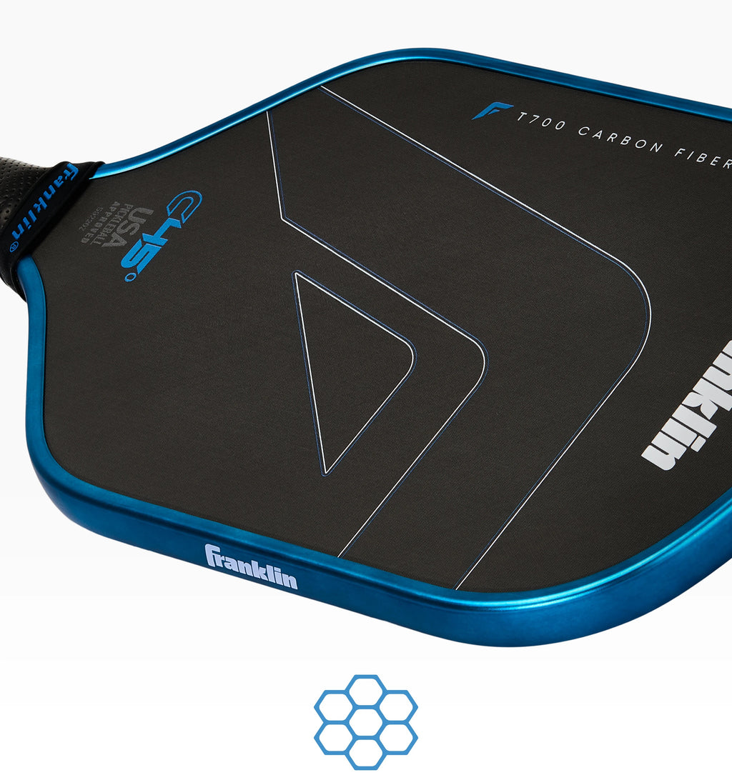 FRANKLIN C45 Carbon 45° Hybrid 14mm Pickleball Paddle