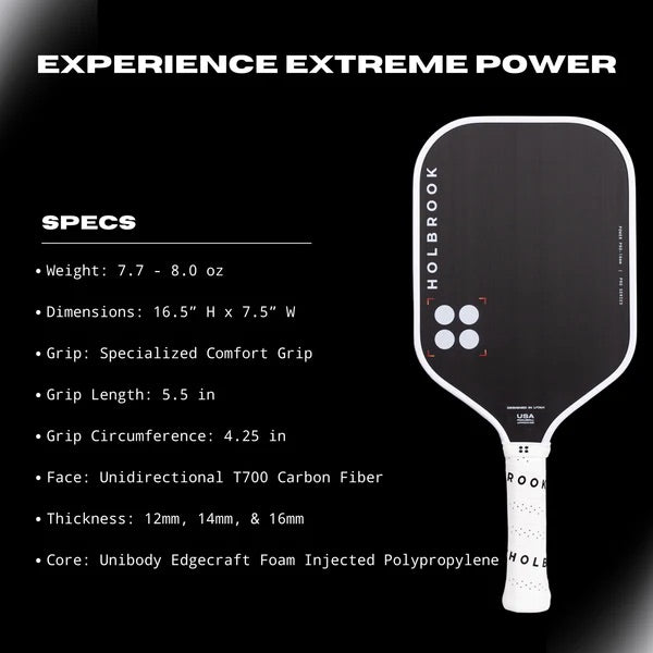 HOLBROOK Power Pro E (Elongated) Pickleball Paddle