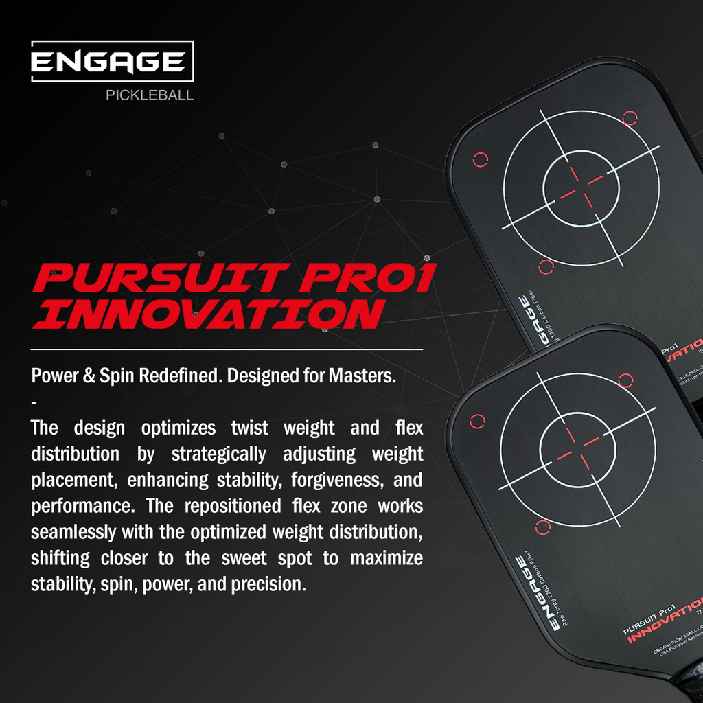 [NEW] ENGAGE Pursuit Pro1 Innovation Pickleball Paddle 12.7mm / 15.2mm