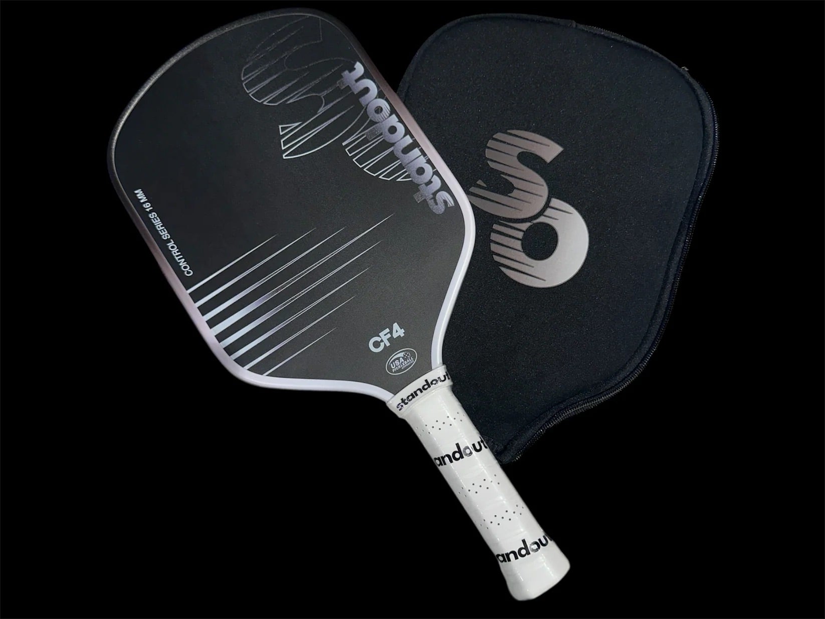 STANDOUT CF4 CONTROL Carbon Fibre Pickleball Paddle 16mm | USAPA approved