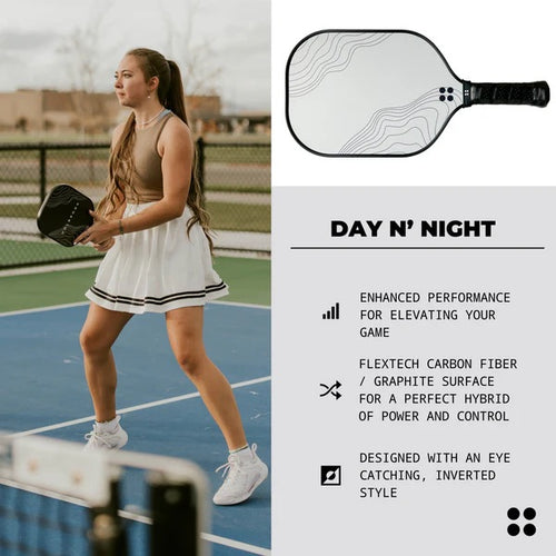 HOLBROOK Performance DAY N' NIGHT Pickleball Paddle 14mm | Hybrid Power, Control