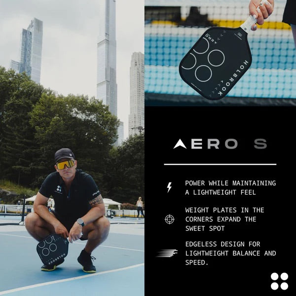 HOLBROOK Pro Aero S 16mm Pickleball Paddle (Edgeless)