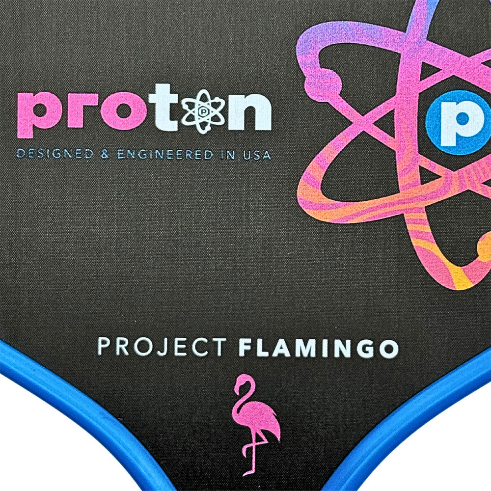 PROTON Series Three Pickleball Paddle, Project Flamingo - Blue