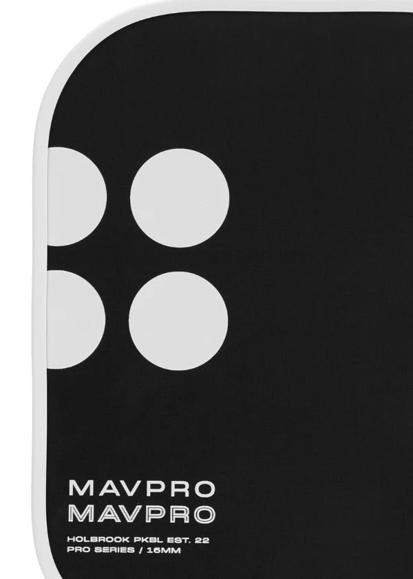 HOLBROOK Mav Pro 16mm 2.0 Pickleball Paddle | Carbon Fibre, USAPA Approved