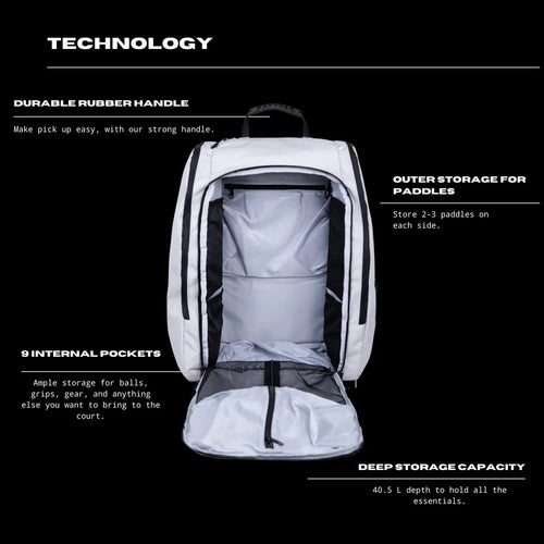 HOLBROOK Podium Pickleball Bag 40L - Light Grey