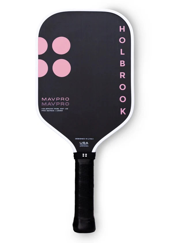HOLBROOK Mav Pro 16mm 2.0 Pickleball Paddle | Carbon Fibre, USAPA Approved