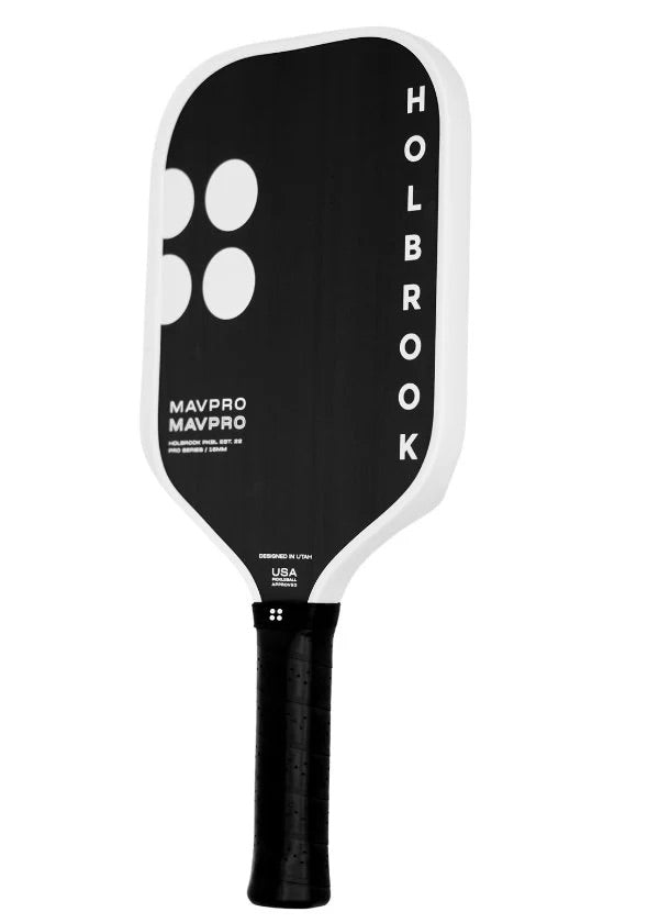 HOLBROOK Mav Pro 16mm 2.0 Pickleball Paddle | Carbon Fibre, USAPA Approved
