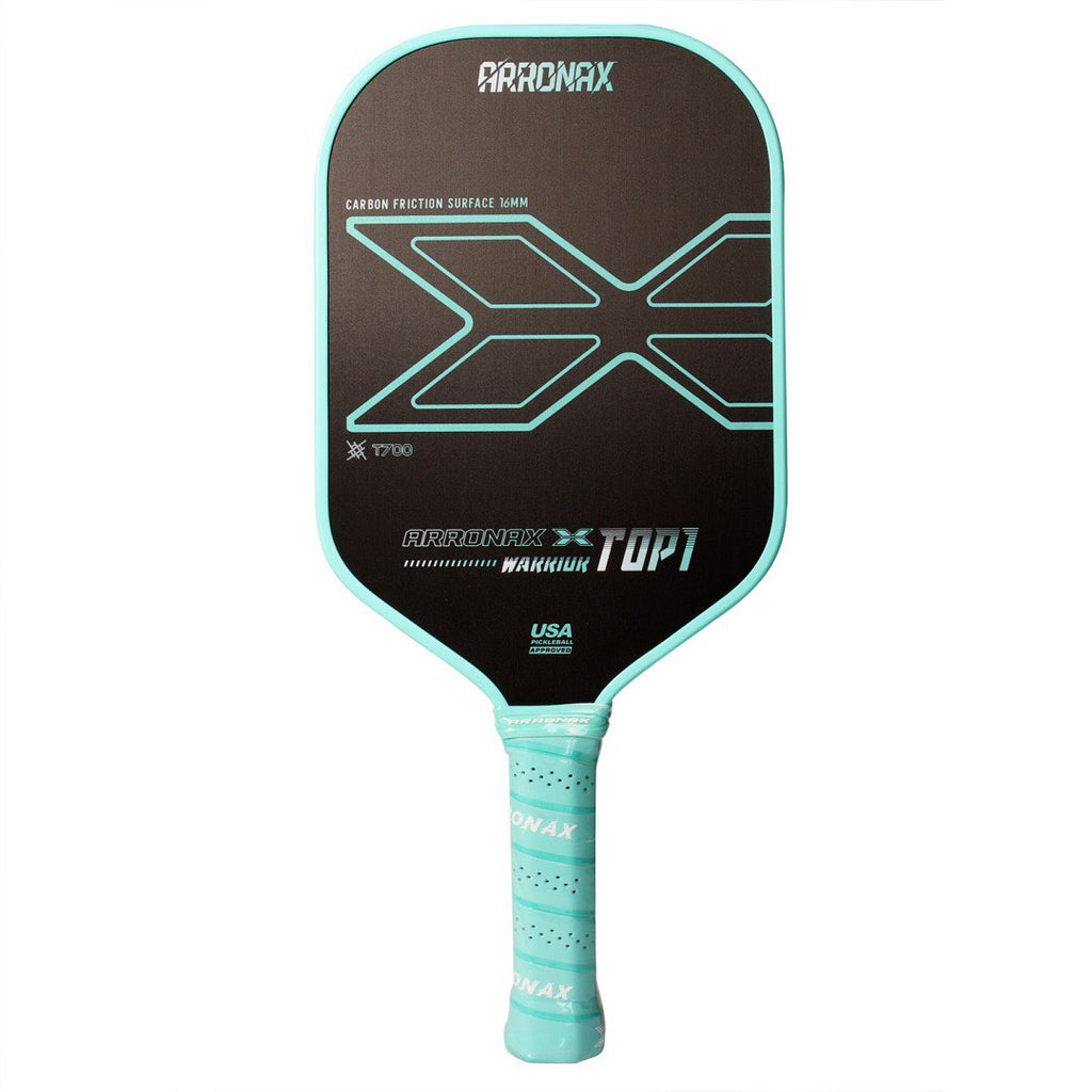 Arronax Warrior X Top 1 Pickleball Balanced Paddle (16mm) — Light Green