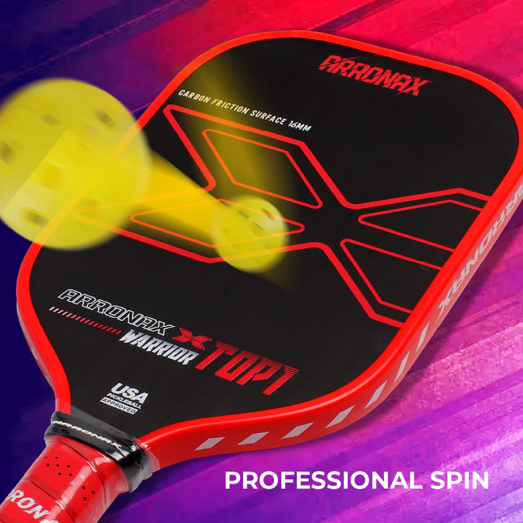 Arronax Warrior X Top 1 Pickleball Balanced Paddle (16mm) — Light Green