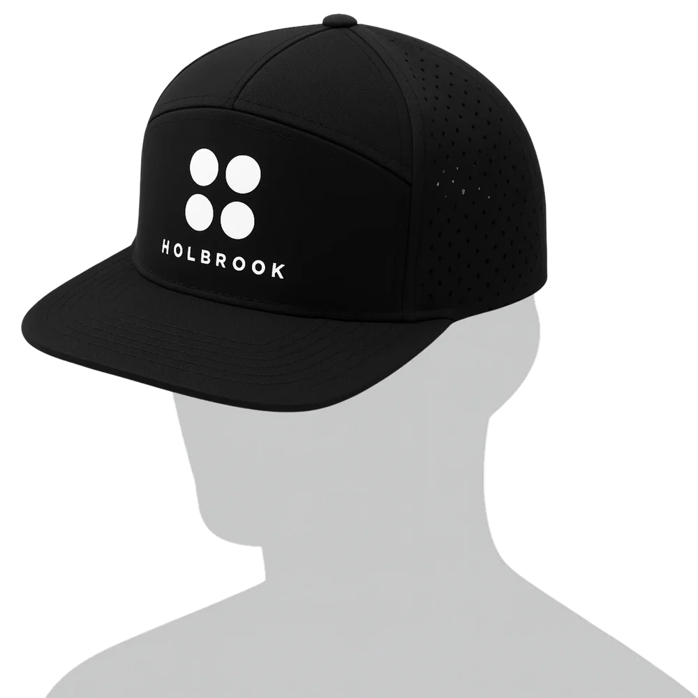 Holbrook 6 Panel Snapback – Black