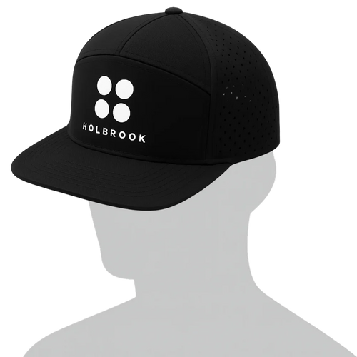 Holbrook 6 Panel Snapback – Black